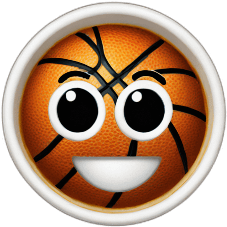 basketball coffee emoji