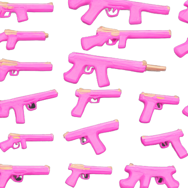 Pink & gold gun  emoji