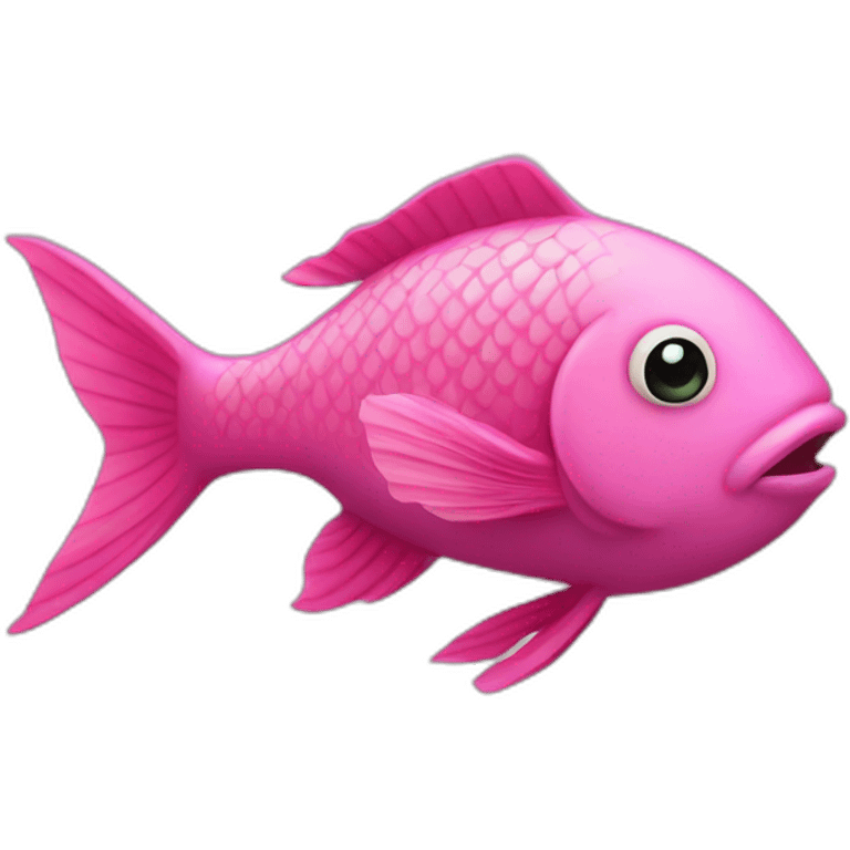 Pink fish emoji