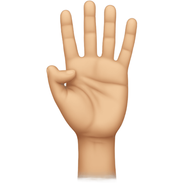 Person holding hands up  emoji