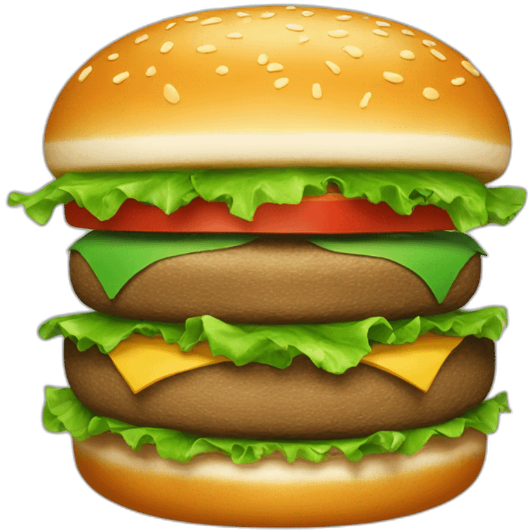 Burger’s green  emoji