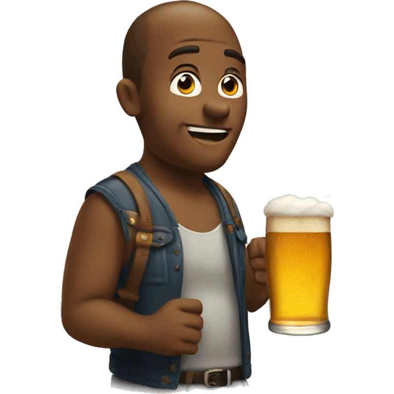 Drinking beer emoji