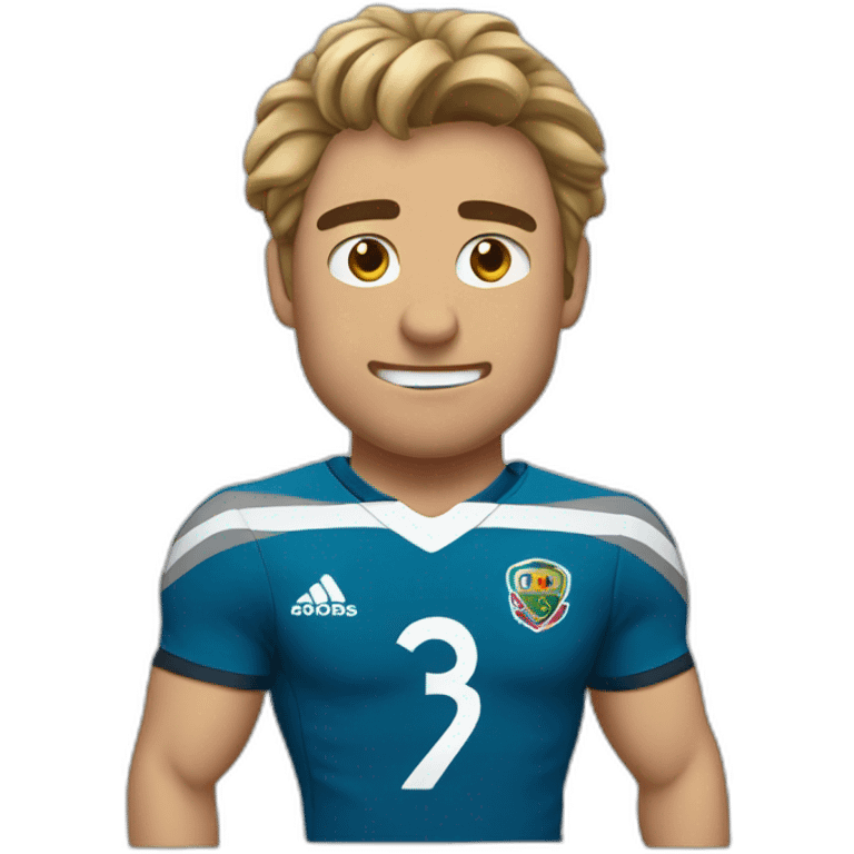 Leon jugando rugby emoji