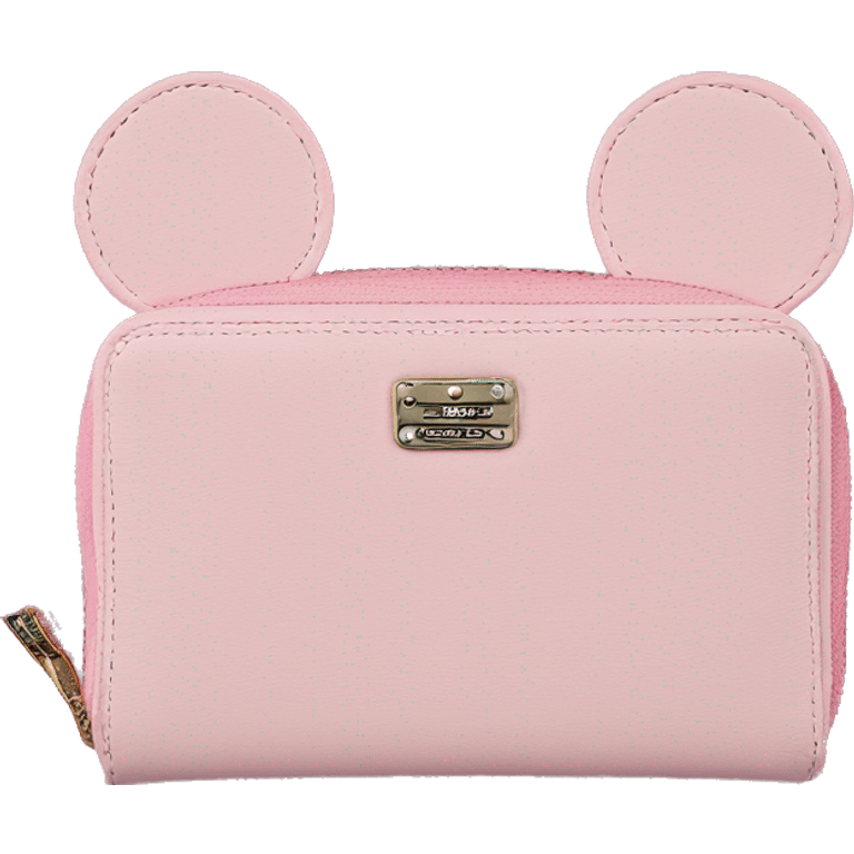 Loungefly light pink Minnie Mouse Ears Wallet emoji