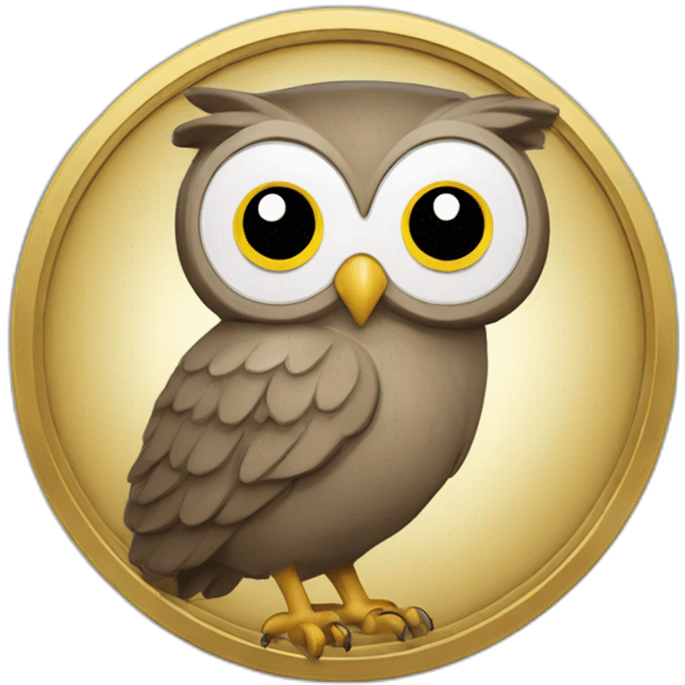 owl coin emoji