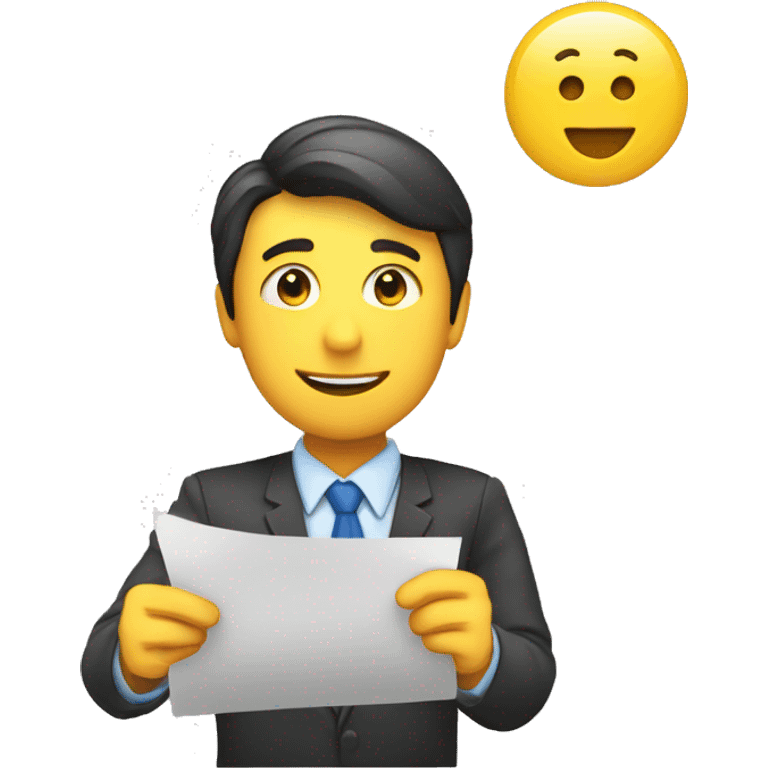 Auditor checking the yes checkbox in a document emoji