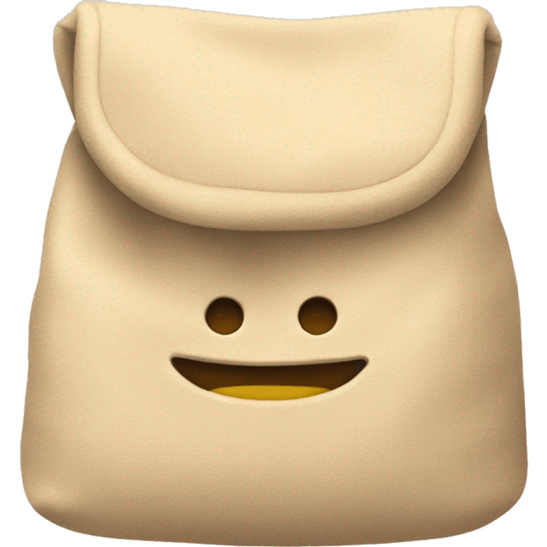 beige cozy bag emoji