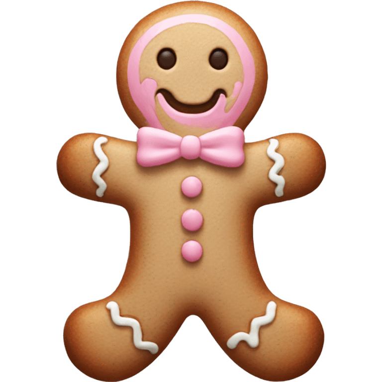 pale pink gingerbread man emoji