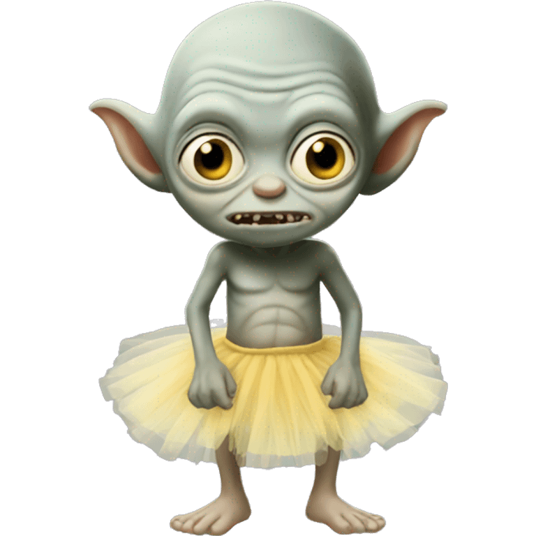 Gollum wearing a tutu  emoji