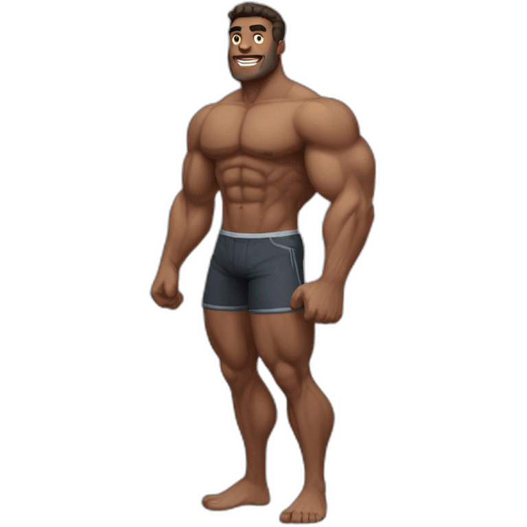 Muscle man fullbody  emoji