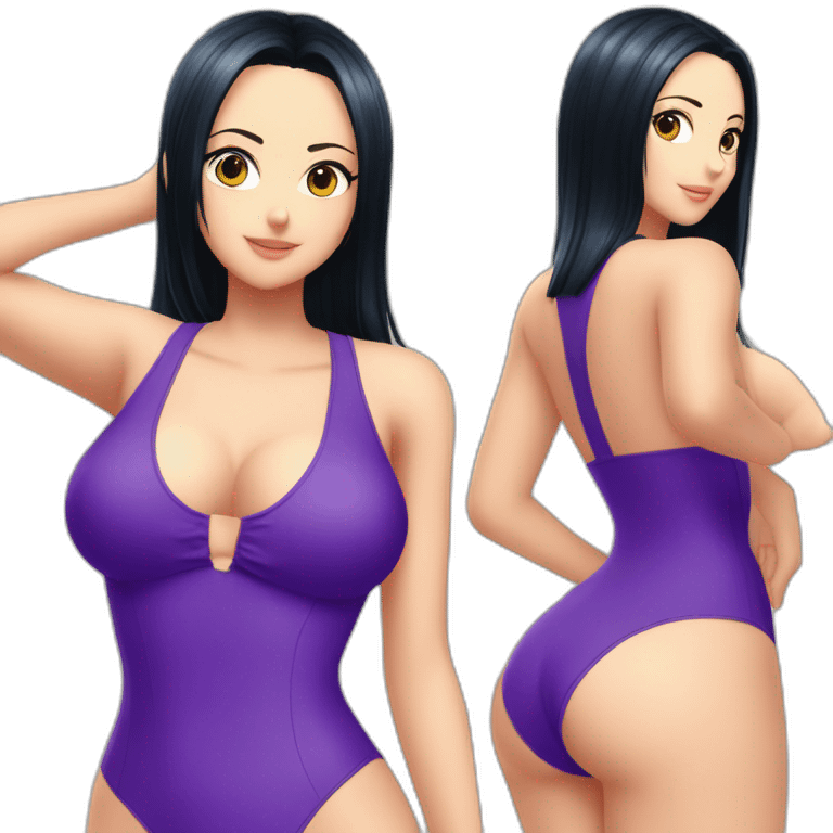 nico robin full body pawg swimsuit back shot emoji