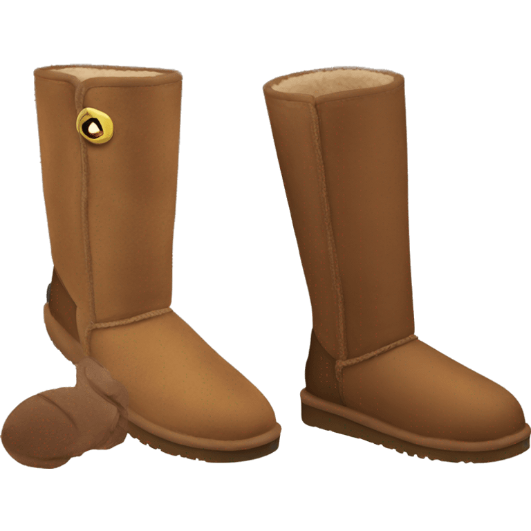 Brown ugg boots emoji