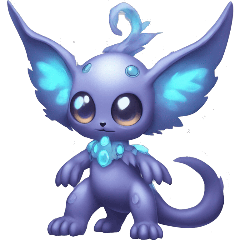 cute cool edgy ethereal magical alien Digimon-Fakemon-animal full body emoji