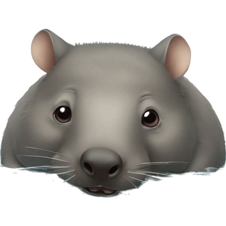 wombat swimming in the sea emoji