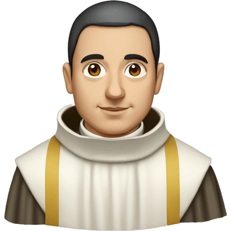 Saint Thomas Aquinas Dominican monk emoji