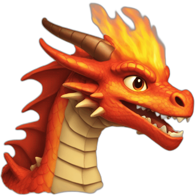 Dragon crache du feu emoji