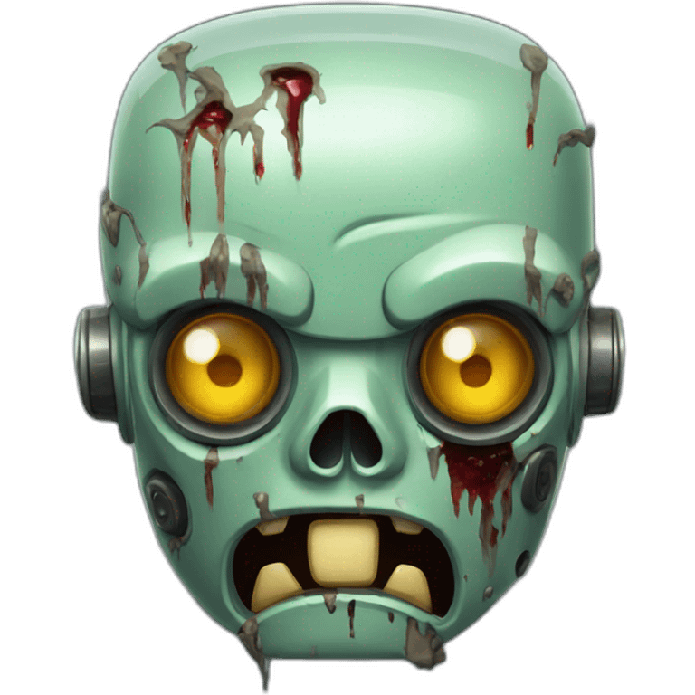 zombie enojado robot emoji