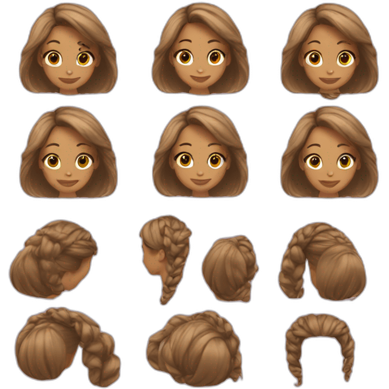 I'm doing girl equal hair emoji