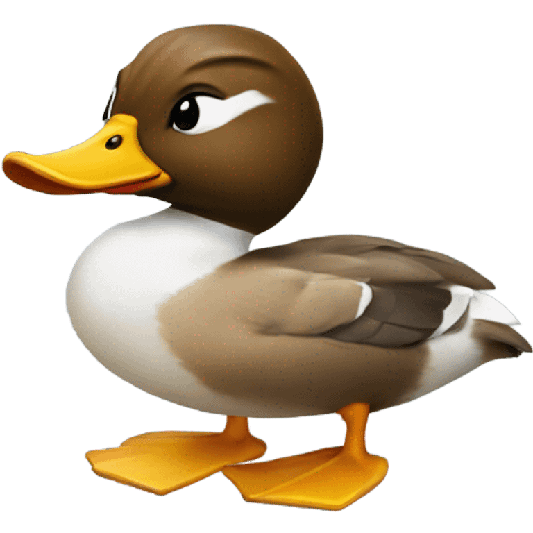 George Floyd as a duck emoji