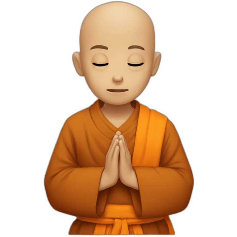 monk praying emoji