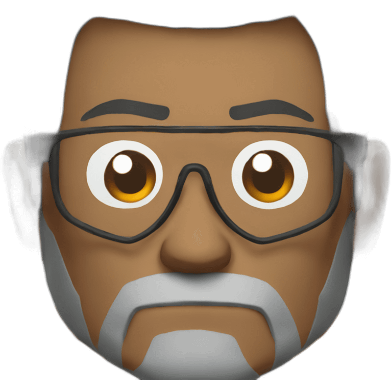 grumpy gordon freeman, frown emoji