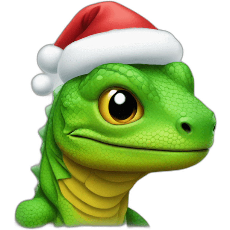 lizard santa emoji