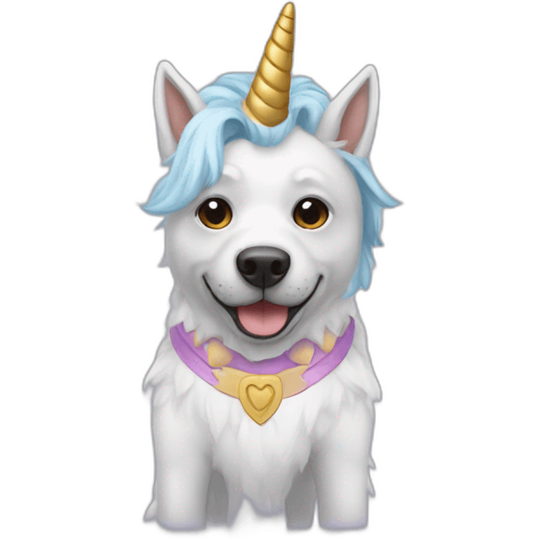 Dog-in-unicorn-costume emoji