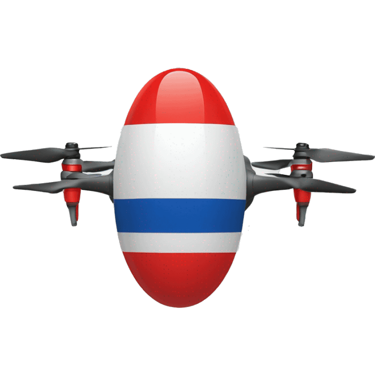 drone with Flying czech flag emoji