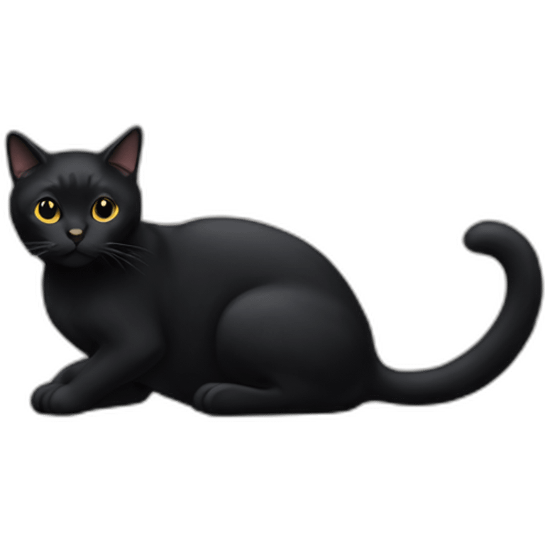 all-black-cat-body-notail emoji