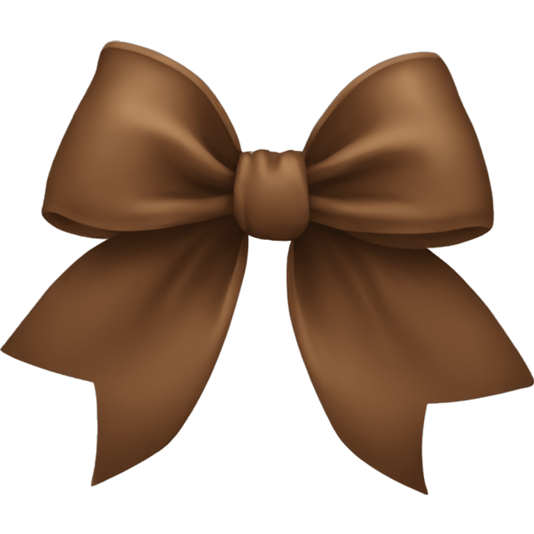 brown bow emoji