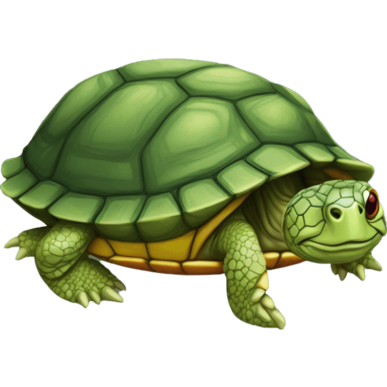 Red-eared slider turtle terrapin emoji