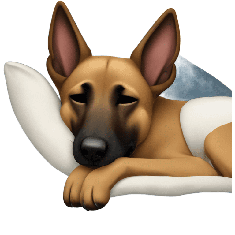 Belgian malinois is sleeping emoji