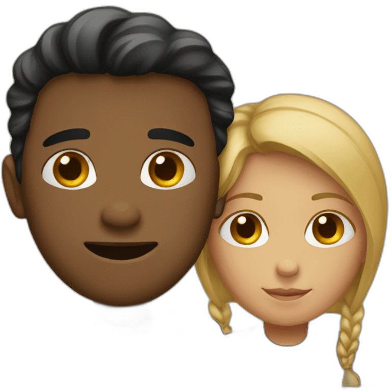 Two people separating  emoji