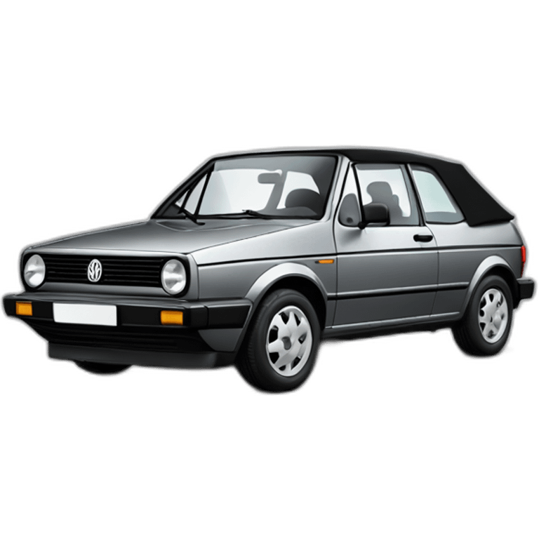 vw golf 1993 cabriolet metallic gray karman emoji