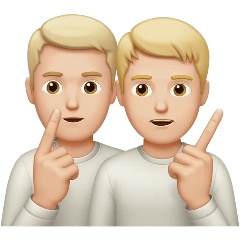 Cancel Trump and Elon Musk sticking up their middle finger fingers n emoji