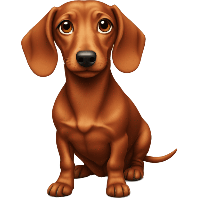 The red-haired dachshund emoji