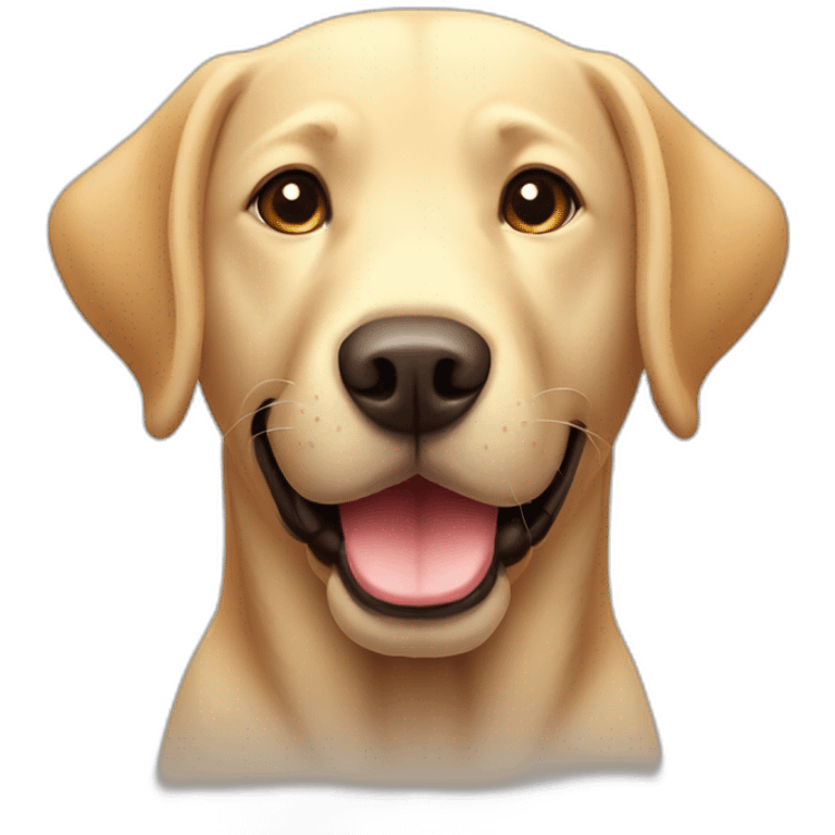 labrador front smile ios icon emoji