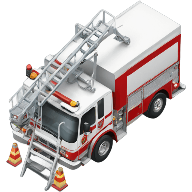 Broke down ladder truck flu emoji