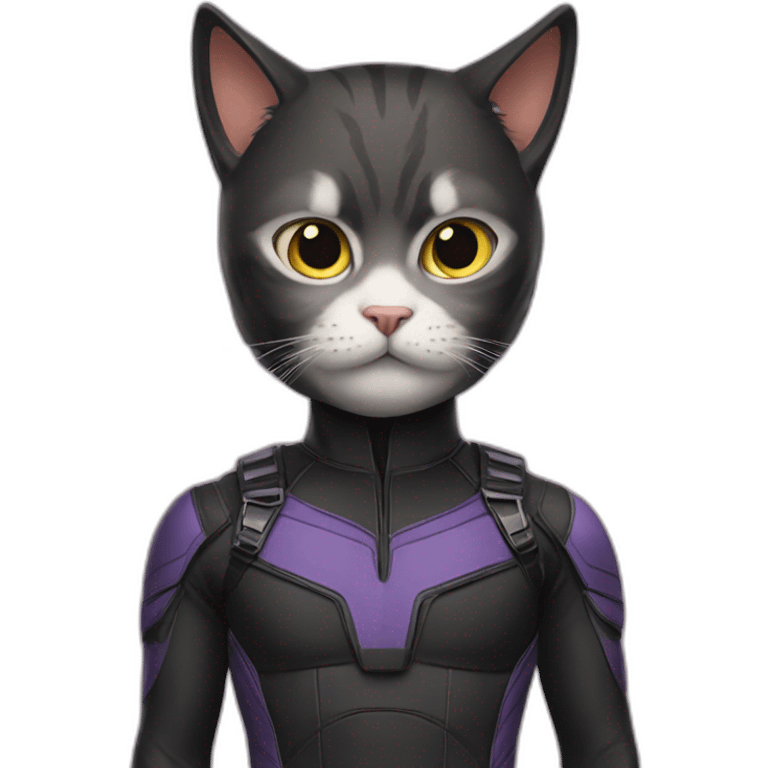 cat in hawkeye suit emoji