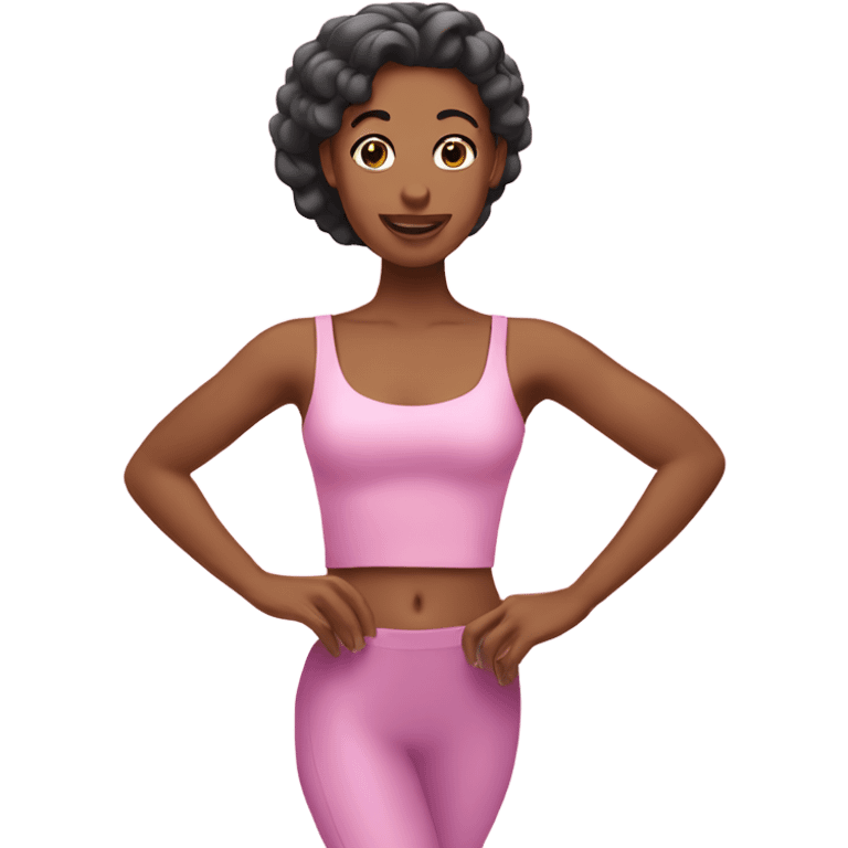 pink Pilates princess emoji