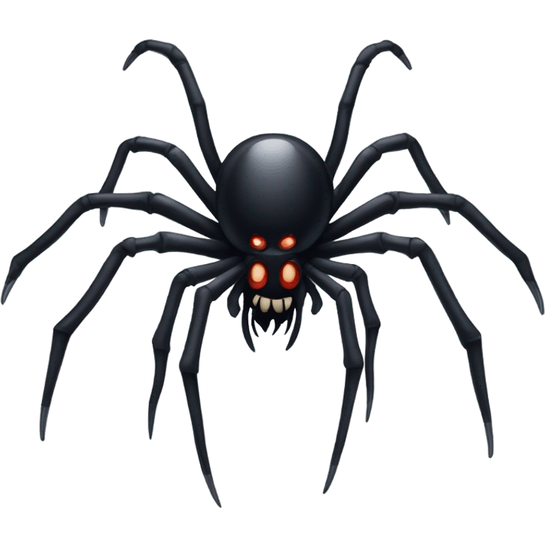 Spider holding a knife emoji