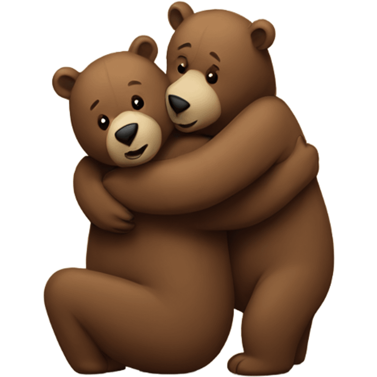 3 bears hugging  emoji