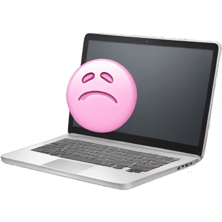 light pink laptop emoji