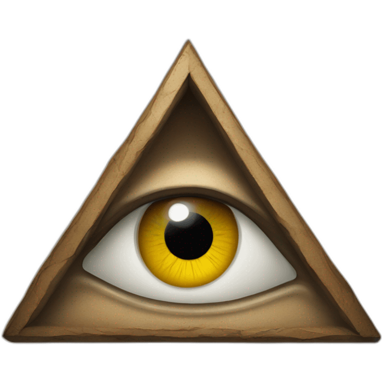 eye in a triangle, sign of the Masons emoji