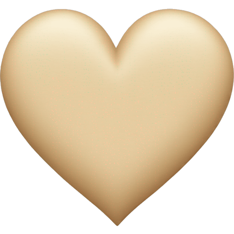 Beige heart  emoji