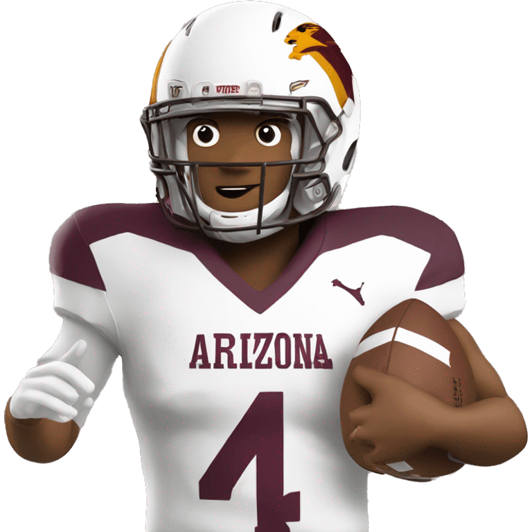 Arizona state university football player number 4 emoji