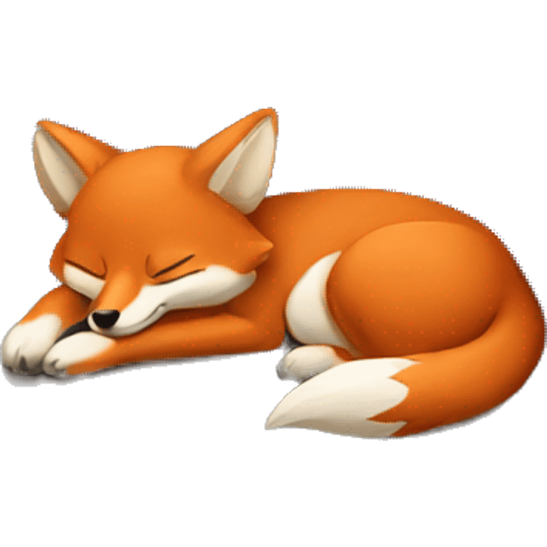 Sleeping fox emoji