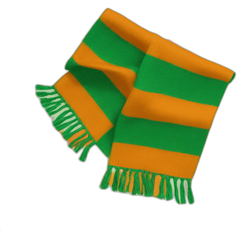 orange scout scarf with green stripes emoji