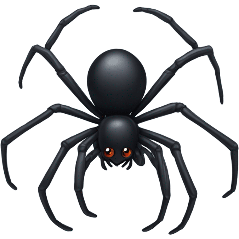 black bow spider emoji