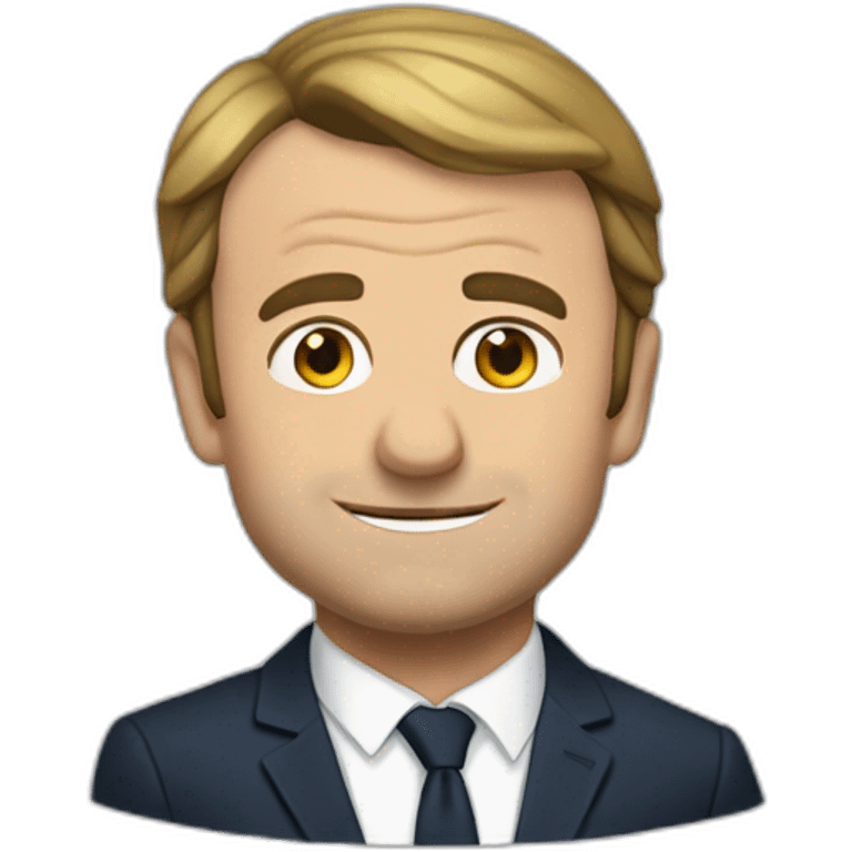 Macron qui rigole  emoji